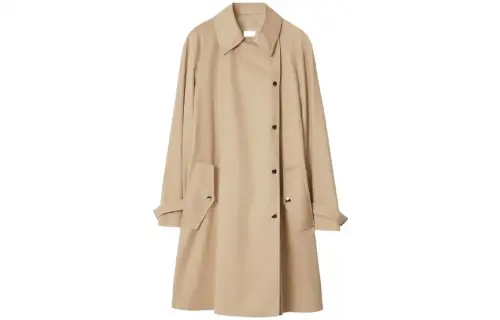 【Previous Season】notched-collar buttoned trench coat