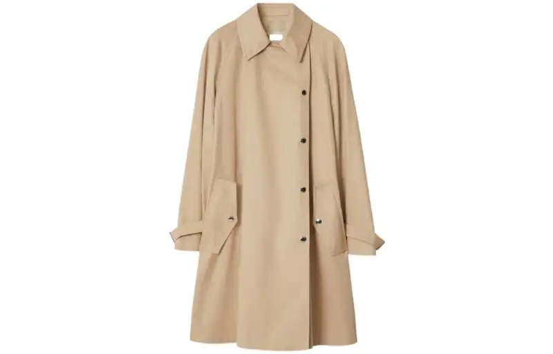 【Previous Season】notched-collar buttoned trench coat