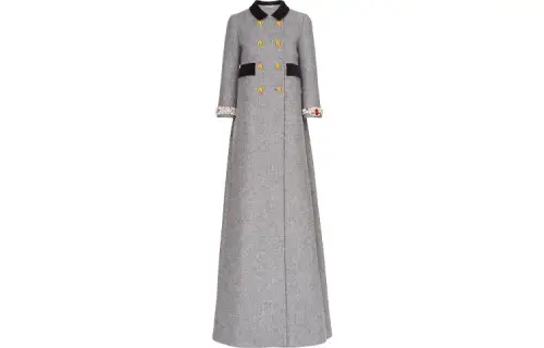 MIU MIU Coats Women's Gray Lapel Moderate