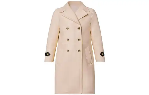 LOUIS VUITTON Coat Women's Beige