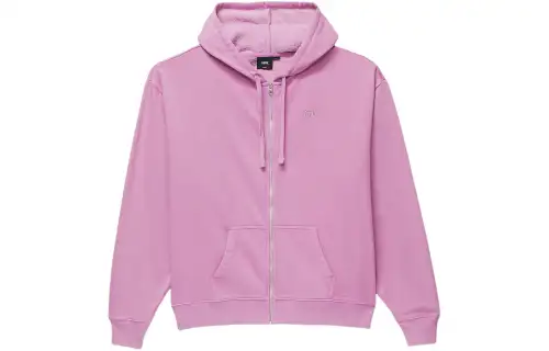 Vans Oversized Full Zip Hoodie Sweatshirt Women's Pink