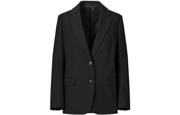 UNIQLO Business Suits Women's Black Suit Collar Moderate Other