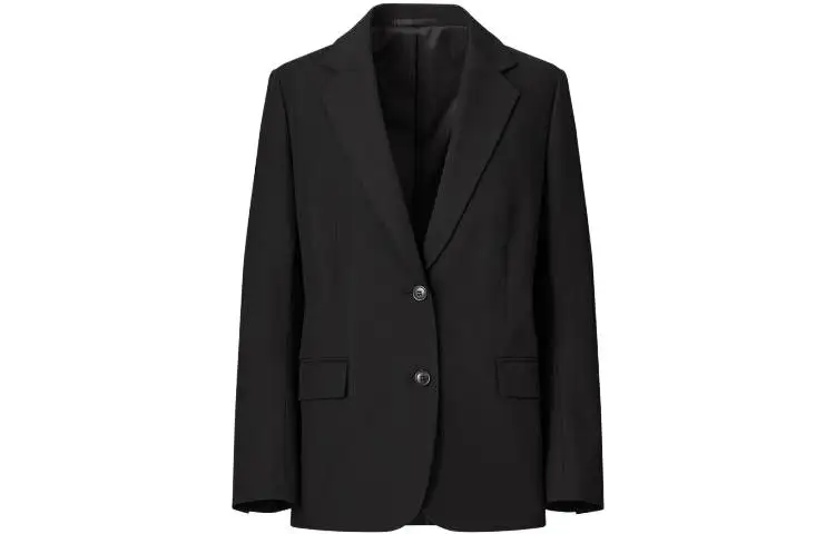 UNIQLO Business Suits Women's Black Suit Collar Moderate Other