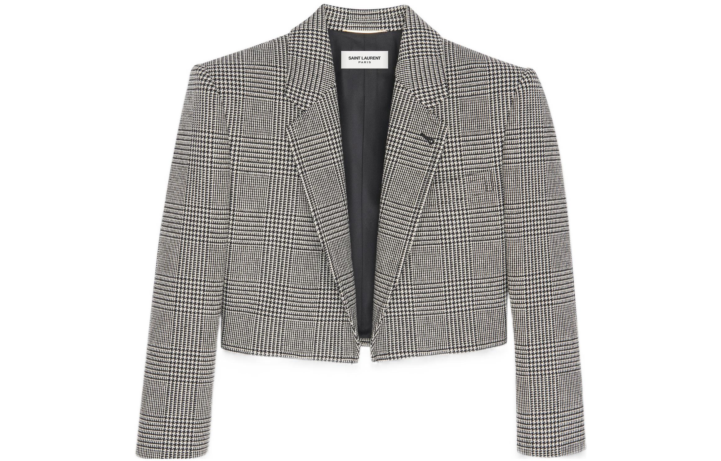 SAINT LAURENT SS22 Business Suit Coat Women's Gray
