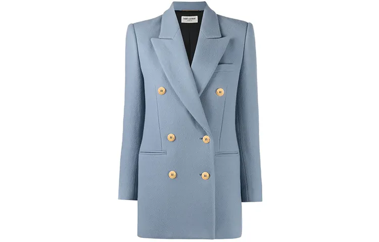 SAINT LAURENT Double breasted Notched Blazer