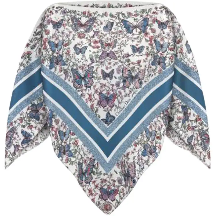 DIOR Shirts Women's Blue Boat Neck Moderate