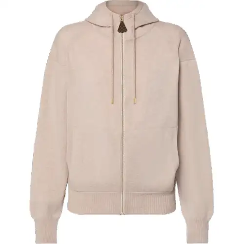 LOUIS VUITTON Cashmere Zip Up Hoodie