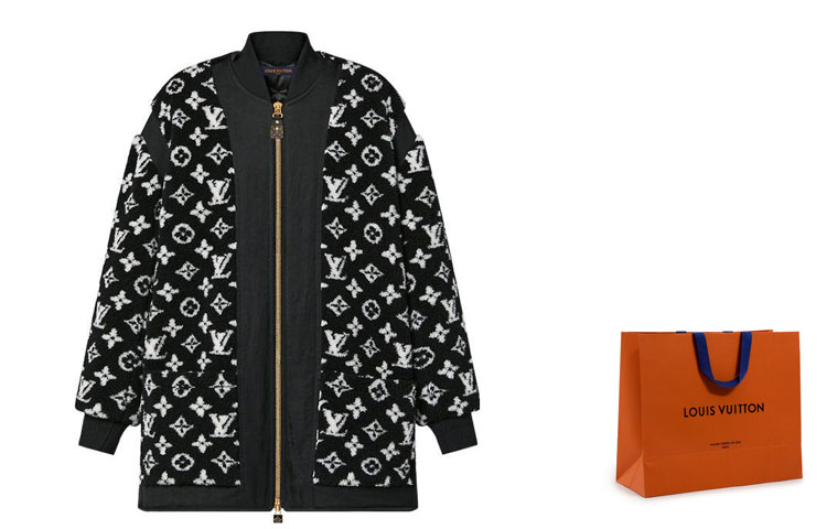 Женская куртка Louis Vuitton LOUIS VUITTON FW23 Logo (черная)