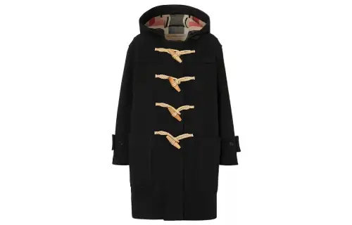 Burberry Coats Women's Black Hooded Moderate
