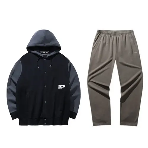 ANTA Casual Sportswear Men's Hooded Thickened And Fleece Lined