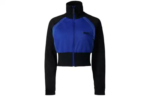 Adidas Moncler X Adidas Acetate Zip Up Sweatshirt 'Black/Blue'
