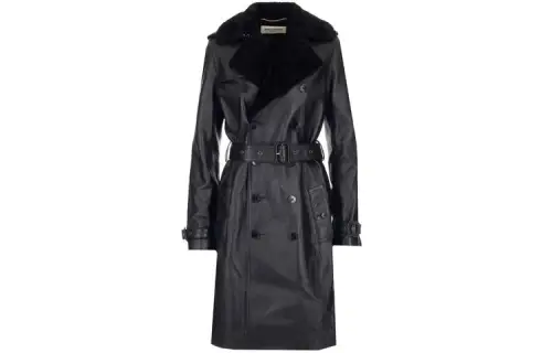 SAINT LAURENT SS21 Coat Women's Black