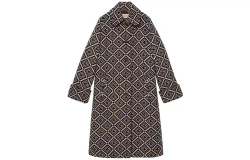 GUCCI Coats Women's Multicolor Lapel Moderate