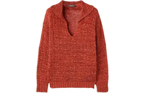 Loro Piana Shikotsu Polo Shirt Knitwear Women's Orange Red