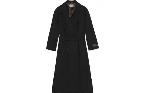 GUCCI Coats Women's Black Lapel Moderate