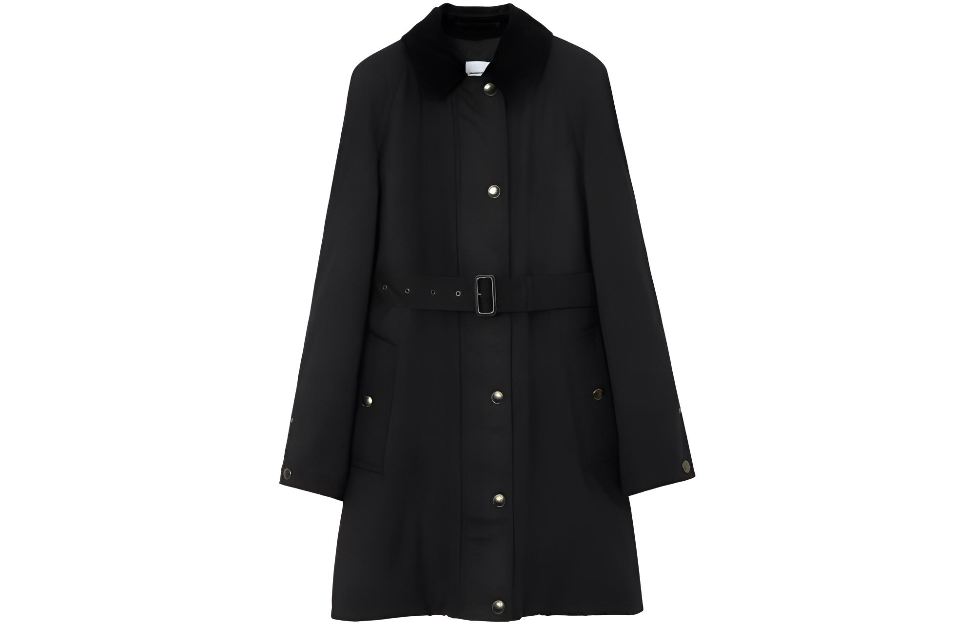 【Previous Season】corduroy-collar belted cotton coat