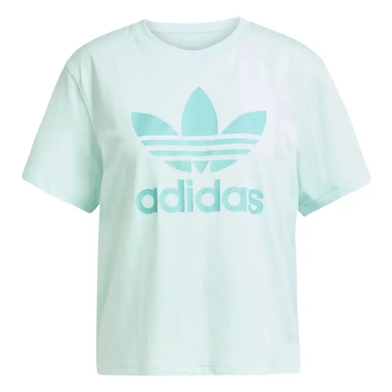 Adidas Originals Adicolor Trefoil Regular T Shirt Women's Aqua Green