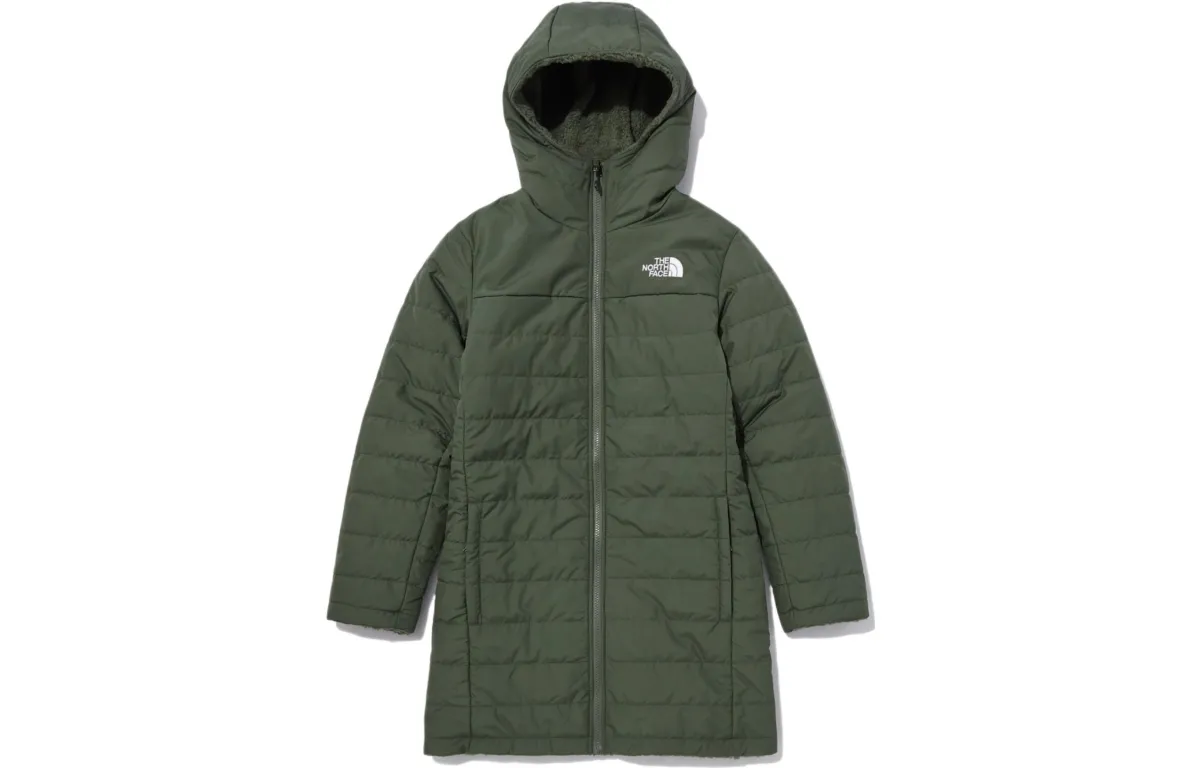 THE NORTH FACE Coats Women's Green Hooded Moderate Straight Fit