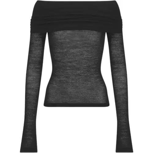 DIOR Drop Shoulder Sleeve T Shirt Women's Black