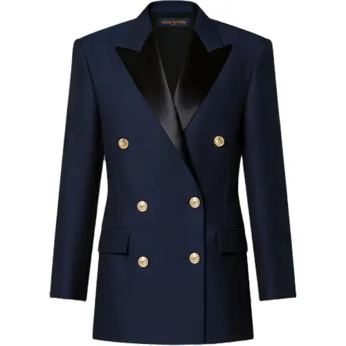 Lv Double Breasted Mohair Blazer