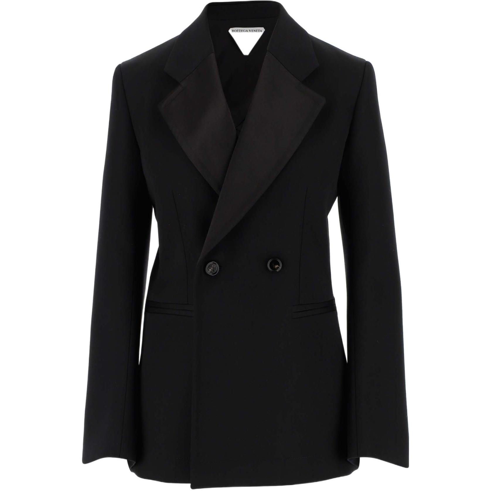 Bottega Veneta Curved Sleeves Compact Satin Jacket