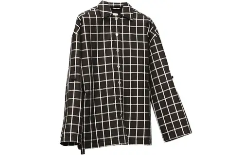 HERMES Coats Women's Black Lapel Moderate