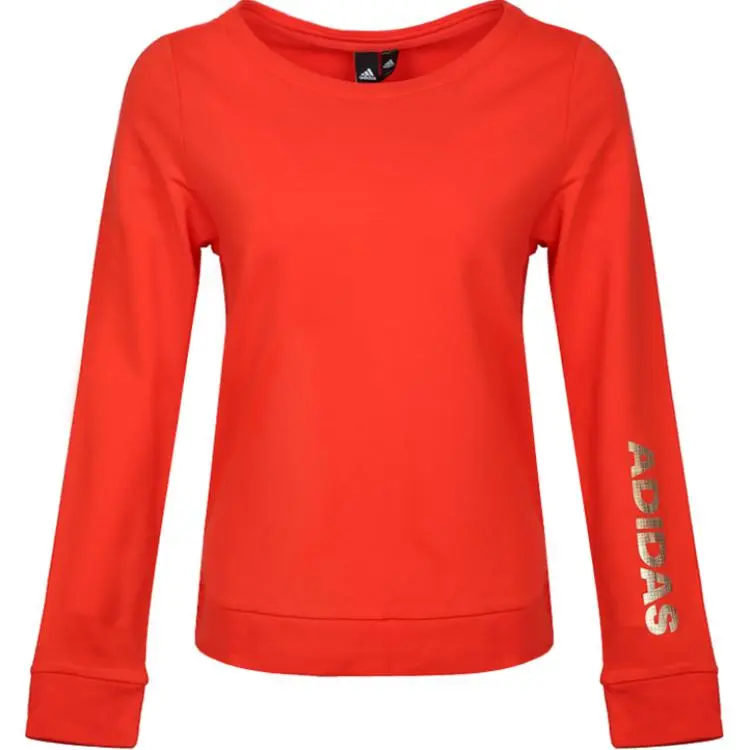 Adidas Sweatshirts Women's Red Crew Neck Moderate