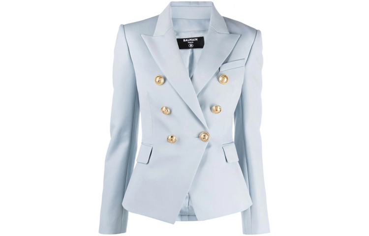 Женский пиджак BALMAIN (светло-голубой)