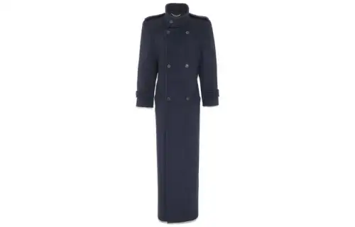 SAINT LAURENT SS23 Coat Women's Blue