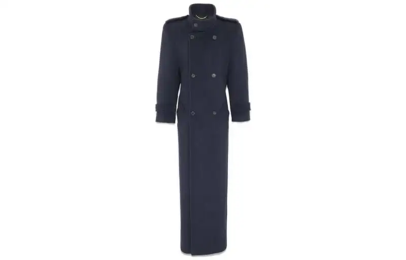SAINT LAURENT SS23 Coat Women's Blue