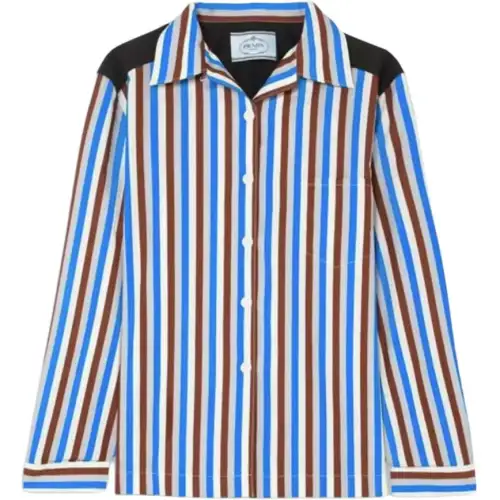PRADA Shirts Women's Multicolor Lapel Moderate Other