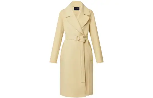 LOUIS VUITTON Coat Women's Vanilla Yellow