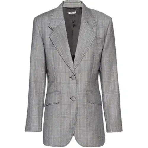 MIU MIU Business Suits Women's Blue Suit Collar Moderate