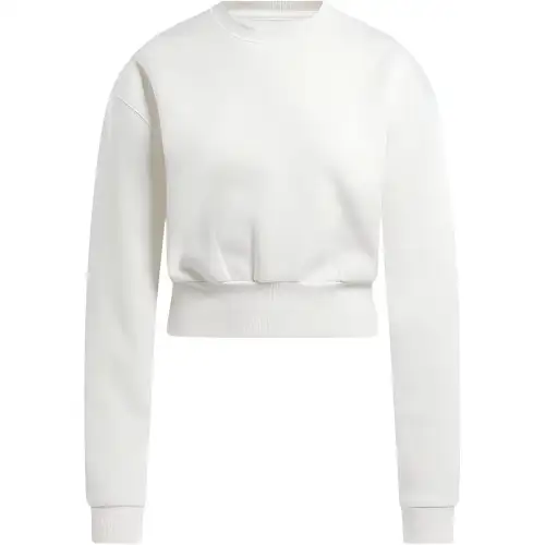 Reebok Classics Wardrobe Essentials Fleece Coverup Sweatshirt Women's White