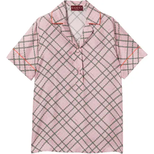 GUCCI Shirts Women's Pink Lapel Moderate Other