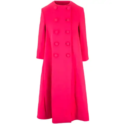 GUCCI Coats Women's Rose Red Collarless Moderate