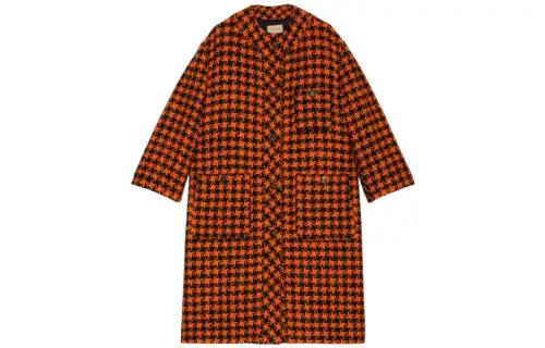 GUCCI Coats Women's Orange Collarless Moderate