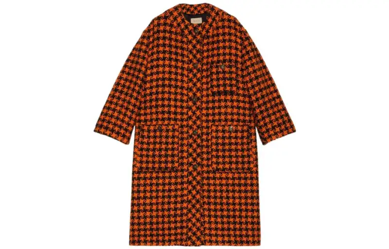 GUCCI Coats Women's Orange Collarless Moderate