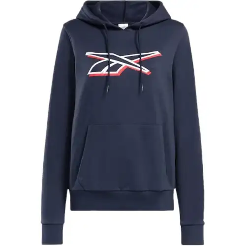 Reebok Vector Graphic Hoodie Sweatshirt Women's Navy Blue