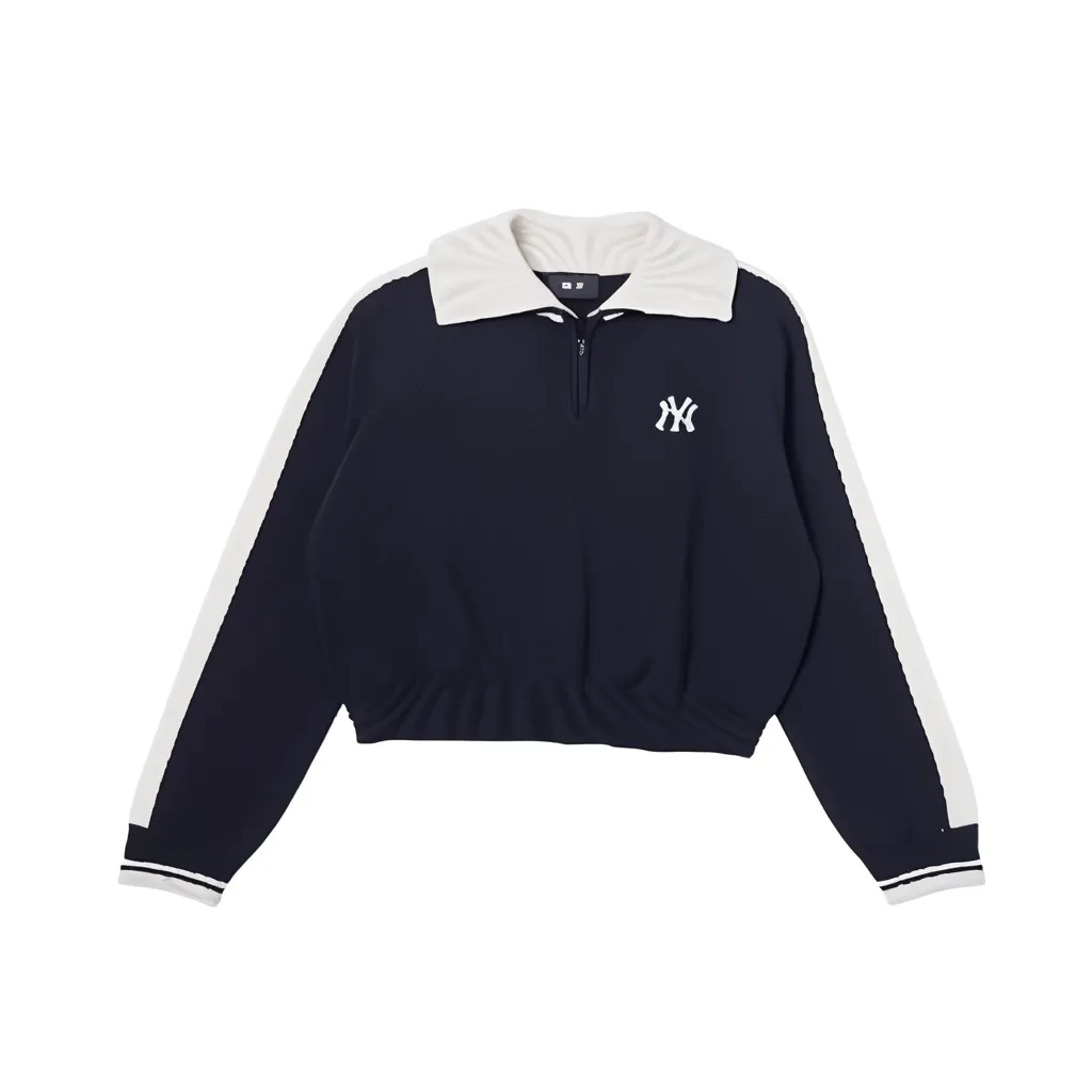 MLB Sweatshirts Women's Black Lapel Moderate Regular