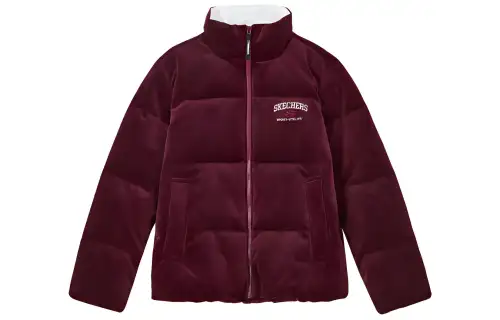 Skechers Down Jacket Women's Dark Red