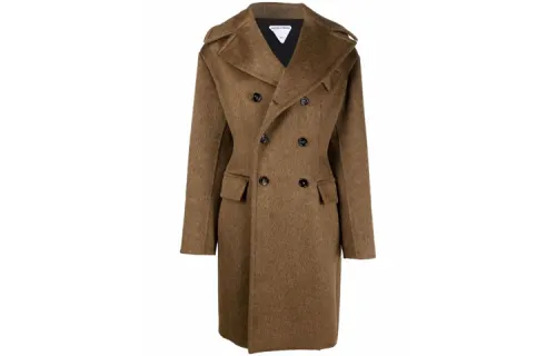 Bottega Veneta Coats Women's Camel Lapel Moderate