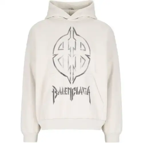 Balenciaga Logo Printed Hoodie