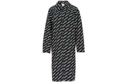 Vetements Coats Women's Black Lapel Moderate