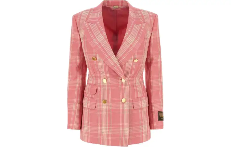 GUCCI SS23 Business Suit Coat Women's Pink