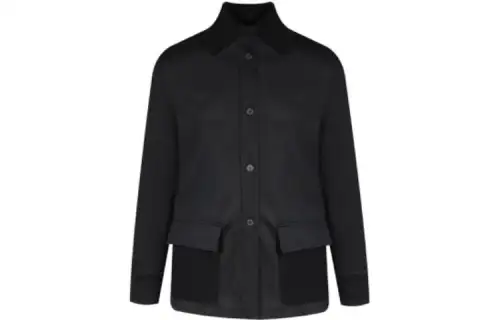 Loro Piana Coats Women's Black Lapel Moderate Straight Fit