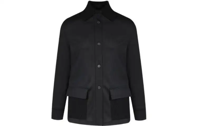 Loro Piana Coats Women's Black Lapel Moderate Straight Fit