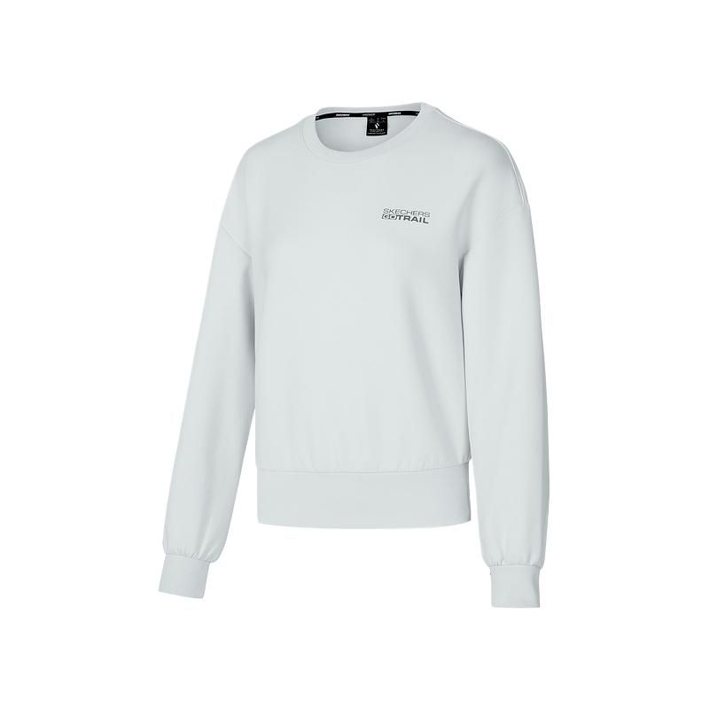 Женская толстовка Skechers Comfort Hoodie (серо-синяя)