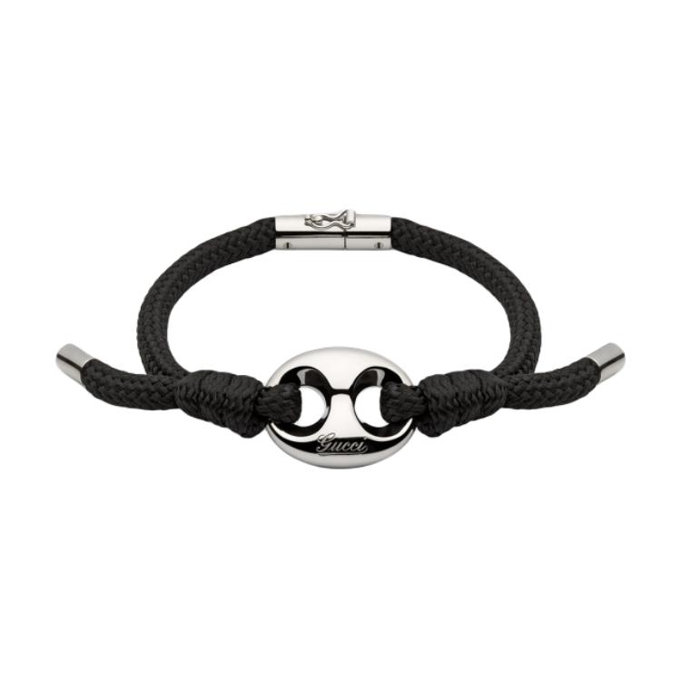 Браслет Gucci (черно-бело-синий)