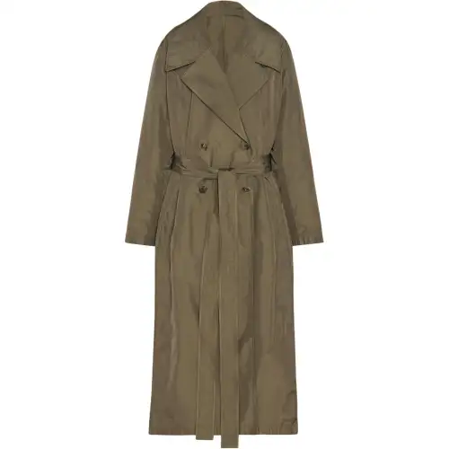 THE ROW Coats Women's Green Lapel Moderate Straight Fit